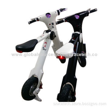Folding electric bike with high strength body, recycled battery and powerful motor